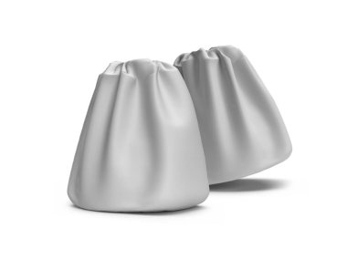 Kese Çantası 3D Görüntü İzole Arkaplan Sahnesi