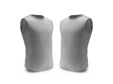 Kolsuz Gömlek 3D Görüntü İzole Arkaplan Sahnesi