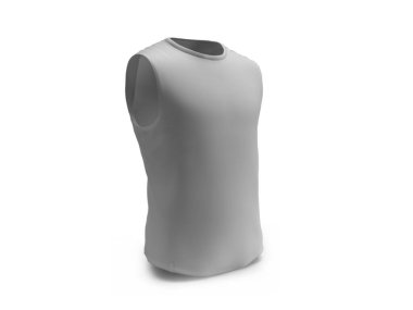 Kolsuz Gömlek 3D Görüntü İzole Arkaplan Sahnesi