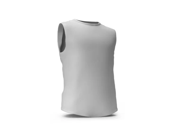 Sleeveless Shirt Illustration Mockup Scene Isolated Background — Stockfoto