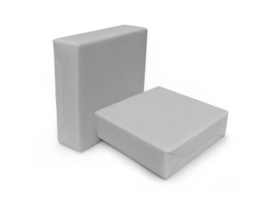 Small Box Packaging 3D Illustration Mockup Scene on Isolated Background