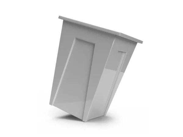 Trash Bin Illustration Mockup Scene Isolated Background — Foto de Stock