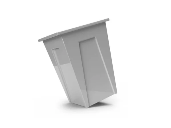 Trash Bin Illustration Mockup Scene Isolated Background — Fotografia de Stock