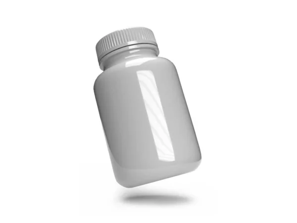 Medicine Bottle Jar Illustration Mockup Scene Isolated Background — Stock Photo, Image