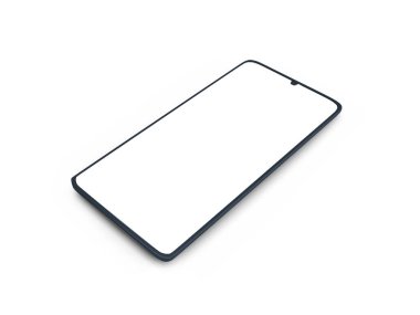 Smartphone 3D Görüntü İzole Arkaplan Sahnesi