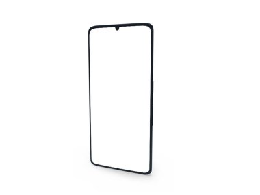 Smartphone 3D Görüntü İzole Arkaplan Sahnesi