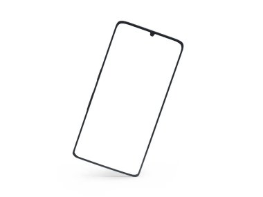 Smartphone 3D Görüntü İzole Arkaplan Sahnesi