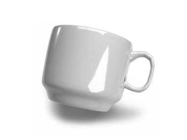 3 Boyutlu Çay Kupası İzole Arkaplan Sahnesi