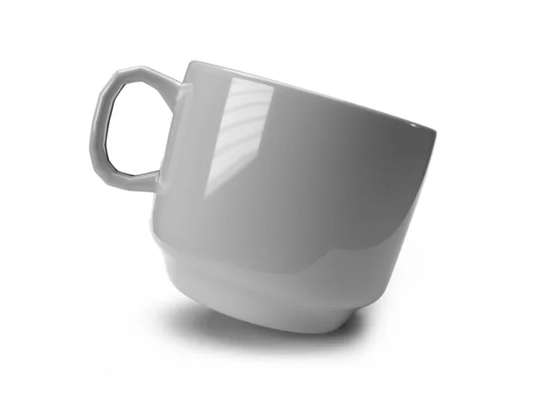 Tea Cup Illusztráció Mockup Jelenet Izolált Háttér — Stock Fotó