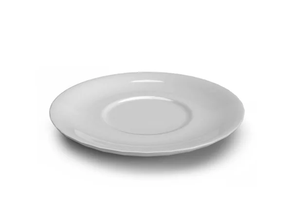 Saucer Plate Dish Illustration Mockup Scene Isolated Background — Stock Photo, Image