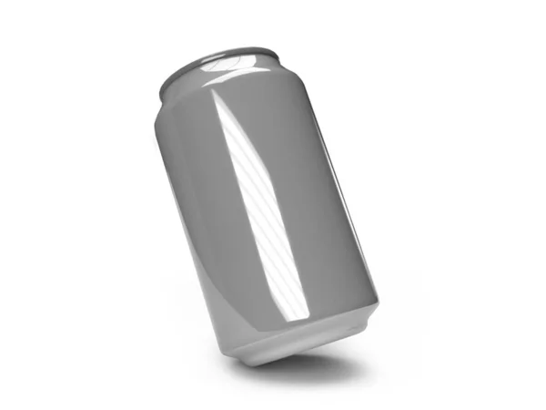Soda Drink Can Ilustrace Mockup Scéna Izolovaném Pozadí — Stock fotografie