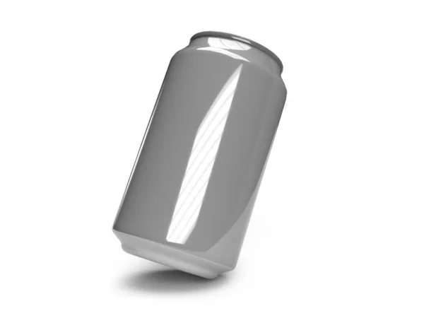 Soda Drink Can Illustrazione Mockup Scena Sfondo Isolato — Foto Stock