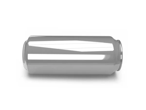 Aluminium Soda Can Illustration Mockup Szene Auf Isoliertem Hintergrund — Stockfoto