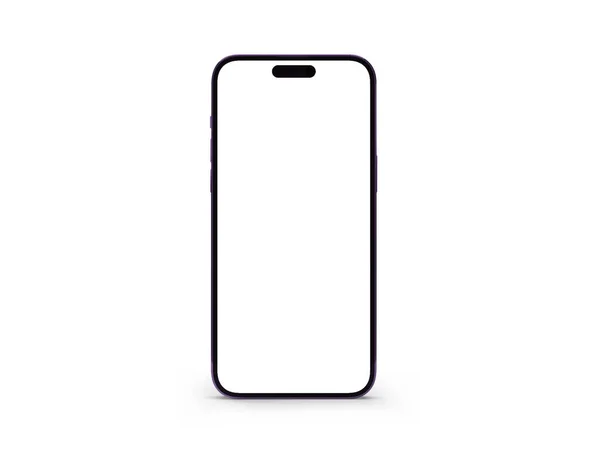Modern Smartphone 3D Görüntü İzole Arkaplan Sahnesi