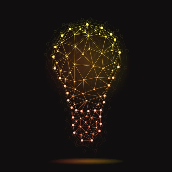 現代ベクトル原子電球のイラスト — ストックベクタ