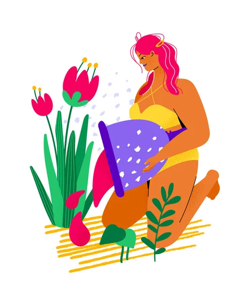 Adet fincanı - renkli düz tasarım çizimi