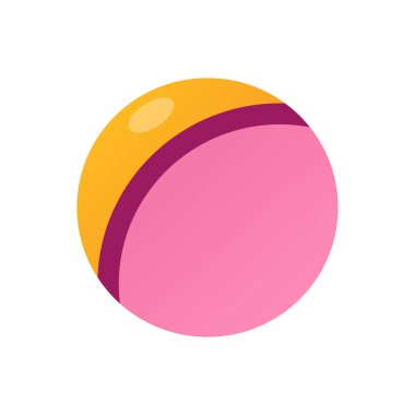 Lastik top - modern düz tasarım tek izole nesne