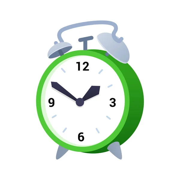 Relógio de alarme - moderno design plano único ícone isolado —  Vetores de Stock