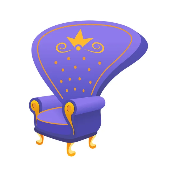 Fairy chair - modern flat design style single isolated object — Stockvector