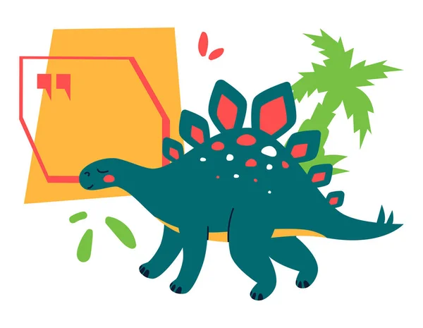 Dinosaures drôles - illustration colorée de style design plat — Image vectorielle