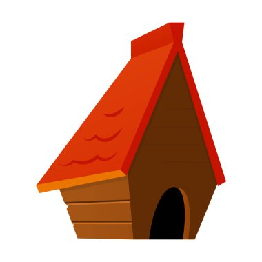 Köpek kulübesi - modern düz tasarım tek izole nesne