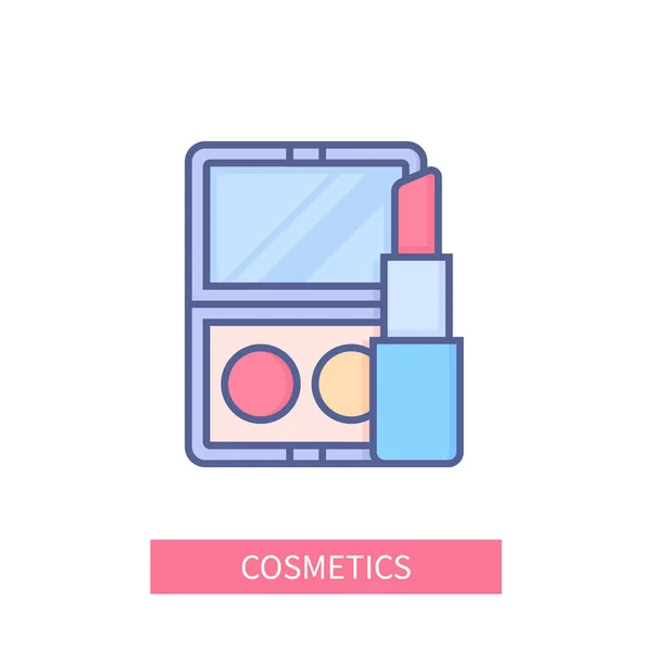 Cosmetics - modern colored line design style icon — Stock Vector