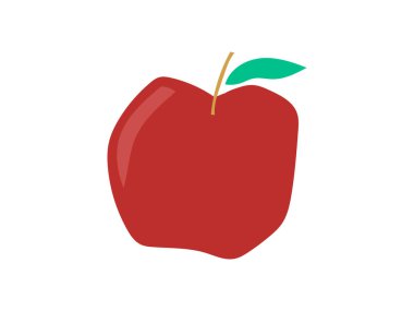 Düz elle çizilmiş vektör çizimi. Olgun meyve, sulu organik gıda soyut çizimi pastel bej arka planda izole edilmiş. Moda ev dekorasyonu. Modern renk baskısı