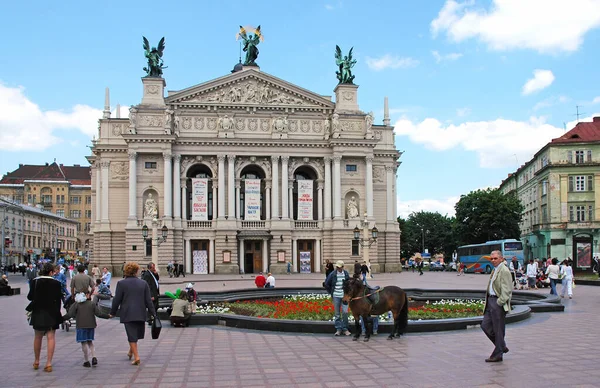 Lviv Ukraine Lviv Opera Building More Formally Solomiya Krushelnytska Lviv — Foto de Stock