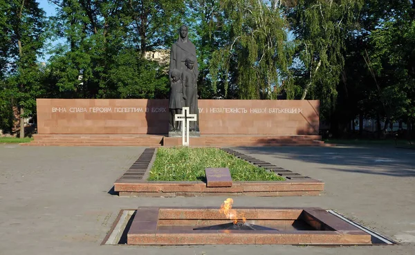 Ivano Frankivsk Ukraine Fraternal Cemetery Soviet Military Memorial Cemetery Cross — Foto Stock