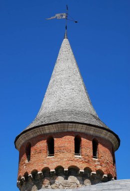 Kamyanets Podilskyi, Ukraine: Kamianets-Podilskyi Castle, the main tourist attraction of the city. Detail of one of the defensive towers of the castle.
