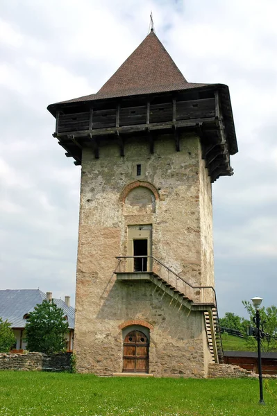 Humor Klasztor Suczawa County Mołdawia Rumunia Wieża Vasile Lupu Klasztorze — Zdjęcie stockowe