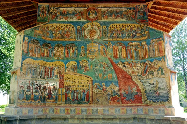 Voronets Monastery Suceava County Moldávia Romênia Uma Das Famosas Igrejas — Fotografia de Stock