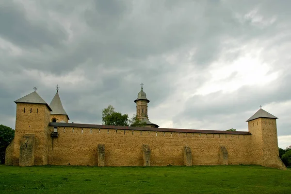 Mosteiro Dragomirna Condado Suceava Moldávia Romênia Dos Famosos Mosteiros Medievais — Fotografia de Stock