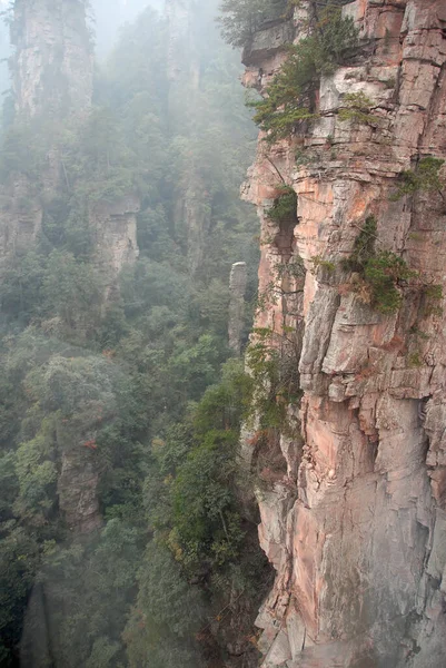 Zhangjiajie National Forest Park Hunan Province China Misty Mountains Forest — Stock Photo, Image