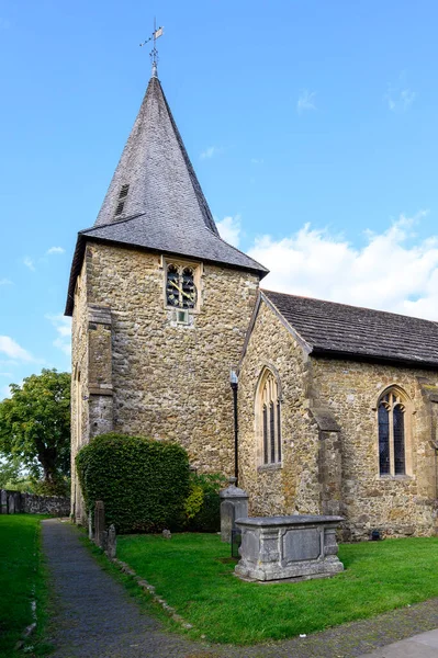 Santa Maria Vergine Una Vecchia Chiesa Westerham Kent Regno Unito — Foto Stock