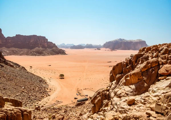 요르단 사막에서 로렌스 근처에서 — 스톡 사진