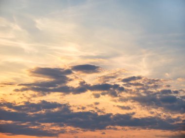 Beautiful crimson sky at sunset. Dramatic sunset landscape