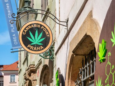 Cannabis point praha sign store in Prague