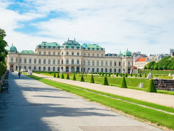 Viena Austria Junio 2022 Vista Con Palacio Belvedere Schloss Belvedere — Foto de Stock