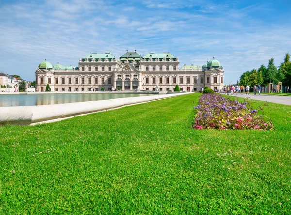 Viena Austria Junio 2022 Vista Con Palacio Belvedere Schloss Belvedere — Foto de Stock