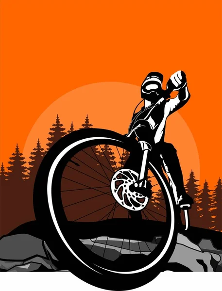 Vektor Desain Logo Sepeda - Stok Vektor