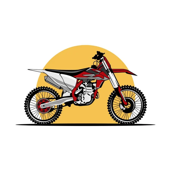 Vélo Motocross Logo Sport Icône Design Vecteur — Image vectorielle