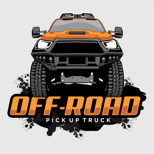 Pick Camion Logo Vettore Progettazione — Vettoriale Stock