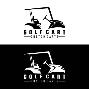 Golf Arabası Logo Tasarım Vektörü