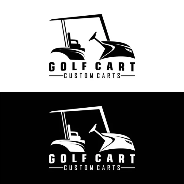 Golf Arabası Logo Tasarım Vektörü