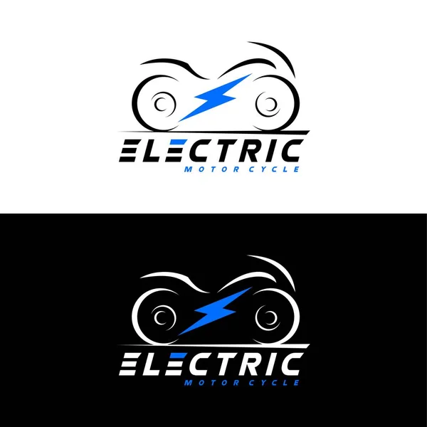 Bicicleta Elétrica Logotipo Vetor Design — Fotografia de Stock