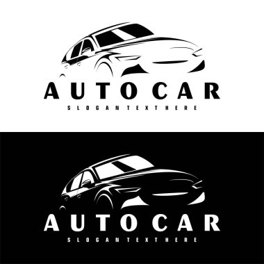 araba logosu tasarımı konsept vektörü