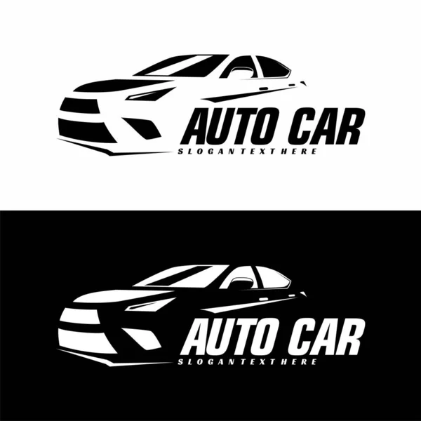 Auto Logo Design Konzept Vektor — Stockvektor
