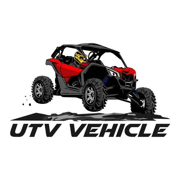 Utv Fahrzeug Design Logo Symbol Vektor — Stockvektor