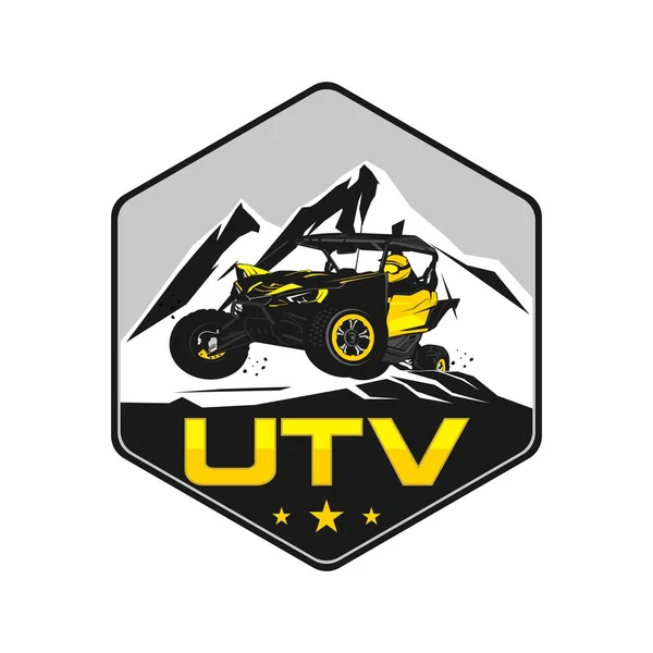 Utv Vehículo Diseño Logo Icono Vector — Archivo Imágenes Vectoriales